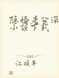 隐婚老公深夜来小说下载