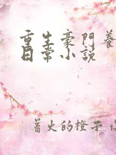 重生豪门养子的日常小说 重生豪门养子的日常小说