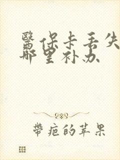 医保卡丢失了去哪里补办