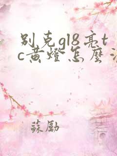别克gl8亮tc黄灯怎么消掉故障灯