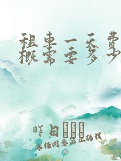 租车一天费用大概需要多少钱