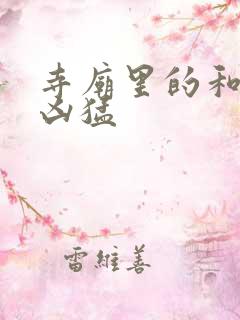 寺庙里的和尚很凶猛