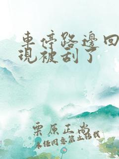 车停路边回来发现被刮了