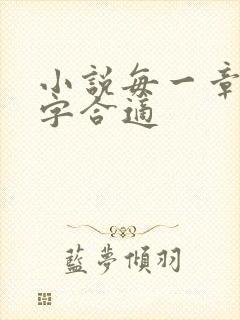 小说每一章多少字合适