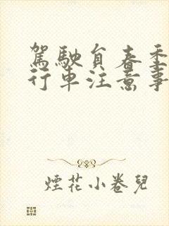 驾驶员春季安全行车注意事项