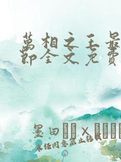 万相之王最新章节全文免费阅读