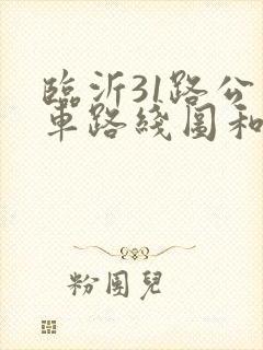 临沂31路公交车路线图和时间
