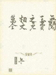 万相之王无弹窗全文免费阅读