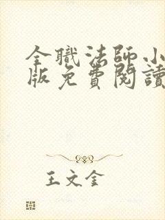全职法师小说正版免费阅读
