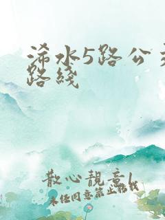 浠水5路公交车路线