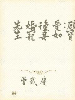 先婚后爱:顾先生宠妻如宝全文