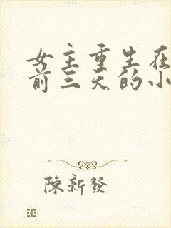 女主重生在末世前三天的小说