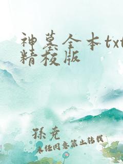 神墓全本txt精校版 神墓全本txt精校版