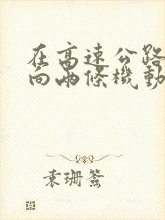 在高速公路同方向两条机动车道左侧车道