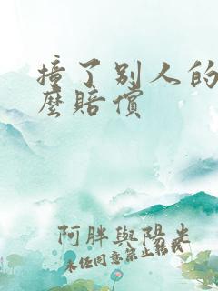 撞了别人的车怎么赔偿