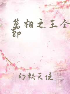 万相之王全部章节
