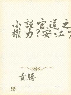 小说官道之绝对权力?安江完结版 小说官道之绝对权力?安江完结版
