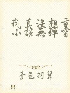 我真没想重生啊小说无弹窗全文免费阅读