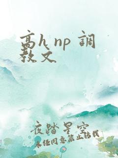 高h np 调教文 高h np 调教文