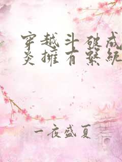 穿越斗破成为萧炎拥有系统的小说 穿越斗破成为萧炎拥有系统的小说