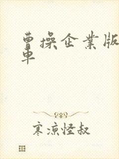 曹操企业版网约车