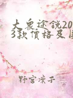大众途锐2023款价格及图片大全及价格