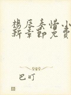 杨辰秦惜小说最新章节免费阅读无弹窗