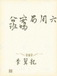 公安局周六日上班吗