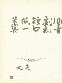 叶枫短剧100集一口气看完