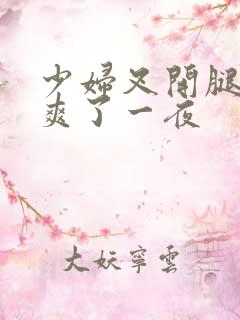少妇叉开腿让我爽了一夜