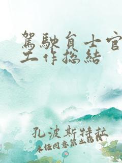 驾驶员士官半年工作总结