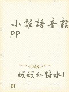 小说语音朗读app