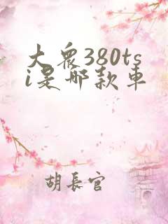 大众380tsi是哪款车
