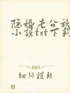 隐婚老公放肆宠小说txt下载 隐婚老公放肆宠小说txt下载