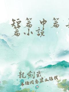 短篇 中篇 长篇小说