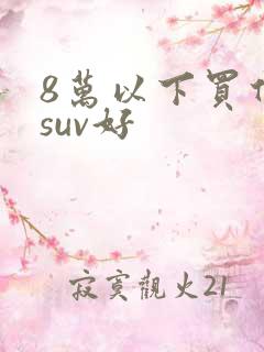 8万以下买什么suv好 8万以下买什么suv好