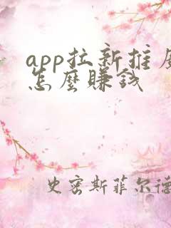 app拉新推广怎么赚钱 app拉新推广怎么赚钱