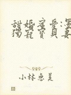 甜婚蜜爱:墨少独宠宝贝妻