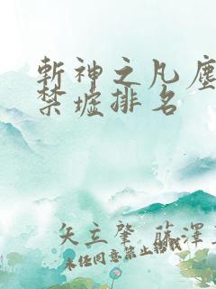 斩神之凡尘神域禁墟排名