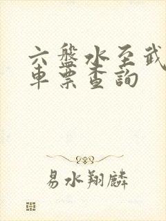 六盘水至武昌火车票查询