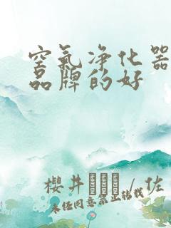 空气净化器哪个品牌的好