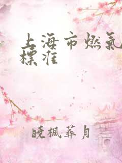 上海市燃气收费标准 上海市燃气收费标准