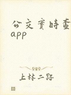 公交实时查询 app