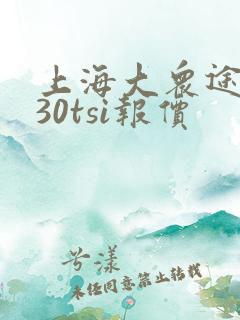 上海大众途岳330tsi报价
