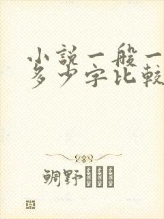 小说一般一章写多少字比较好 小说一般一章写多少字比较好
