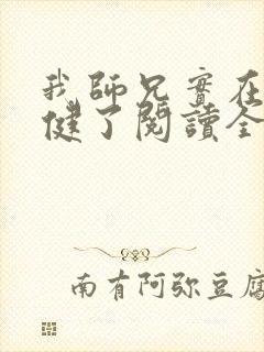 我师兄实在太稳健了阅读全部小说