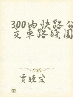 300内快路公交车路线图
