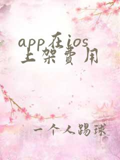 app在ios上架费用