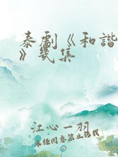 泰剧《和谐秘密》几集