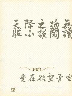 天降之物无删减版小说阅读